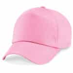 5 Panel Caps Cotton Light Pink
