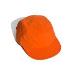 5 Panel Caps Orange Polyester
