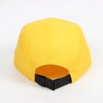 5 Panel Caps Mustard Yellow Polyester