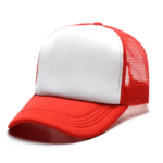Two-Tone Trucker Caps Red