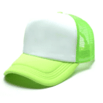 Two-Tone Trucker Caps Lime Green