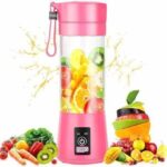 Portable Smoothie Blender USB Rechargeable Pink