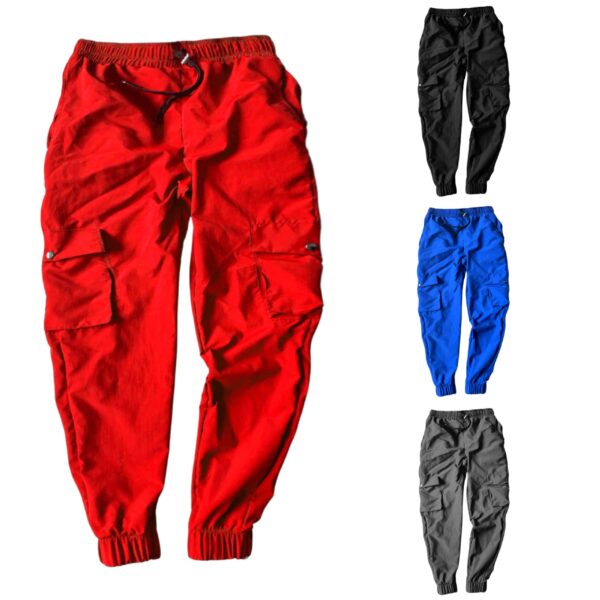 Men's Street Style Nylon Material Cargo Pants